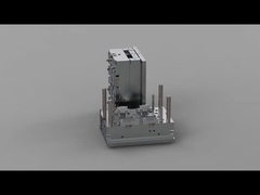 Aufladungskastenklammer des transparenten Kopfhörers (1*4)/formen kalter Läufer/Drei-Platten No.24201